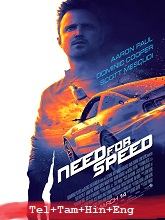 Need for Speed (2014) BRRip Original [Telugu + Tamil + Hindi + Eng] Dubbed Movie Watch Online Free